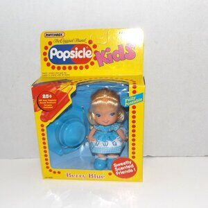 1988 Matchbox Berry Blue Popsicle Kids Scented 6” Doll New Factory Sealed